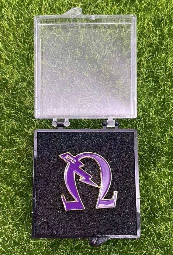 Omega Psi Phi lapel pin