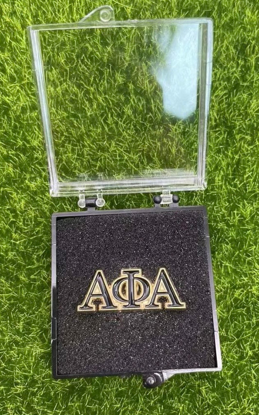 Alpha Phi Alpha Black and Gold Lapel Pin